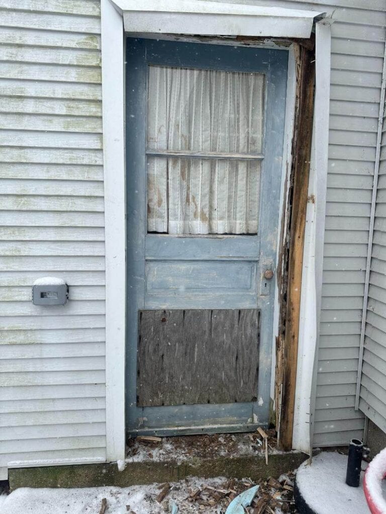 Exterior Door Installation Before